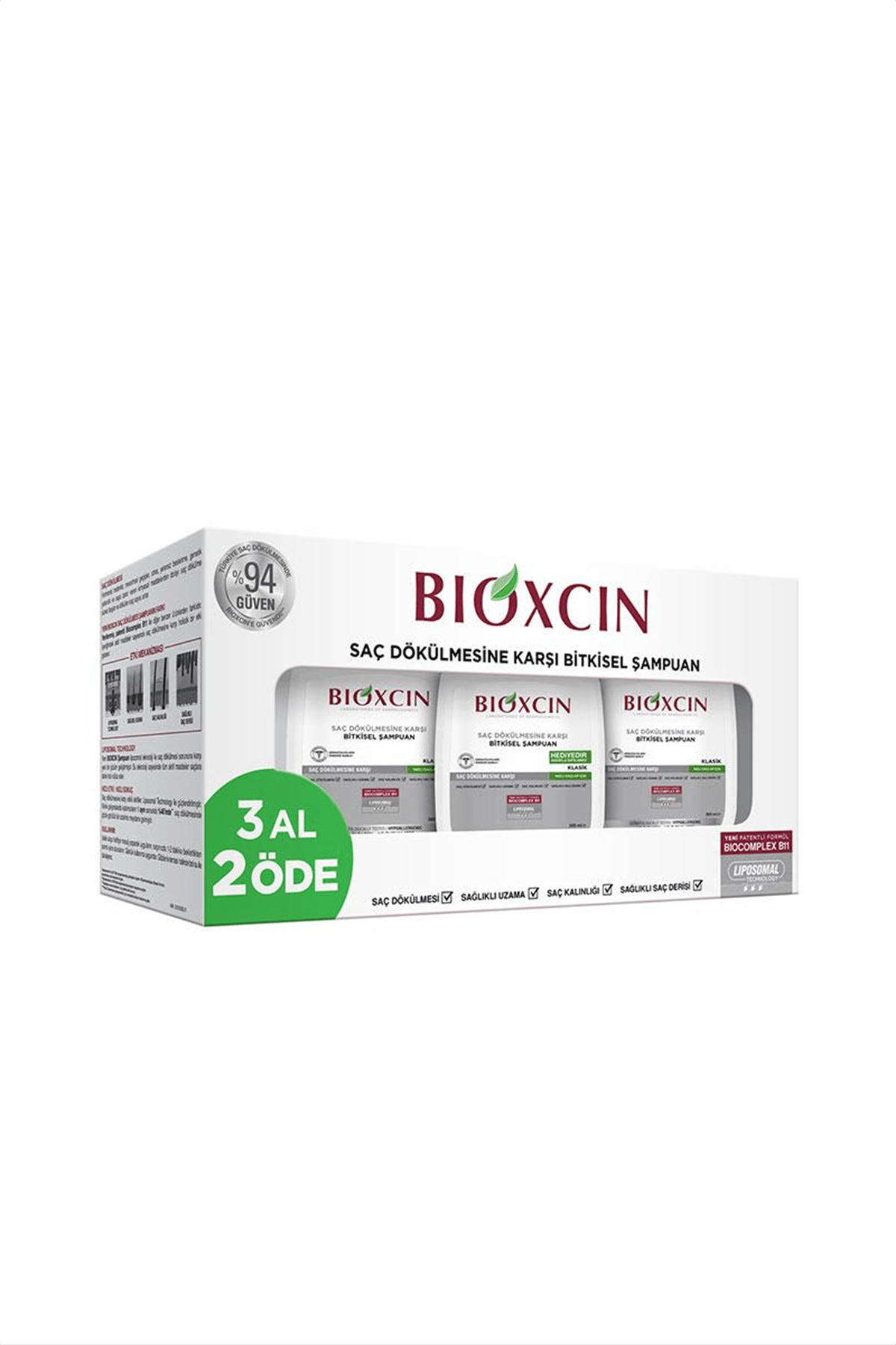 Bioxcin Klasik Yağlı Şampuan 3 Al 2 Öde