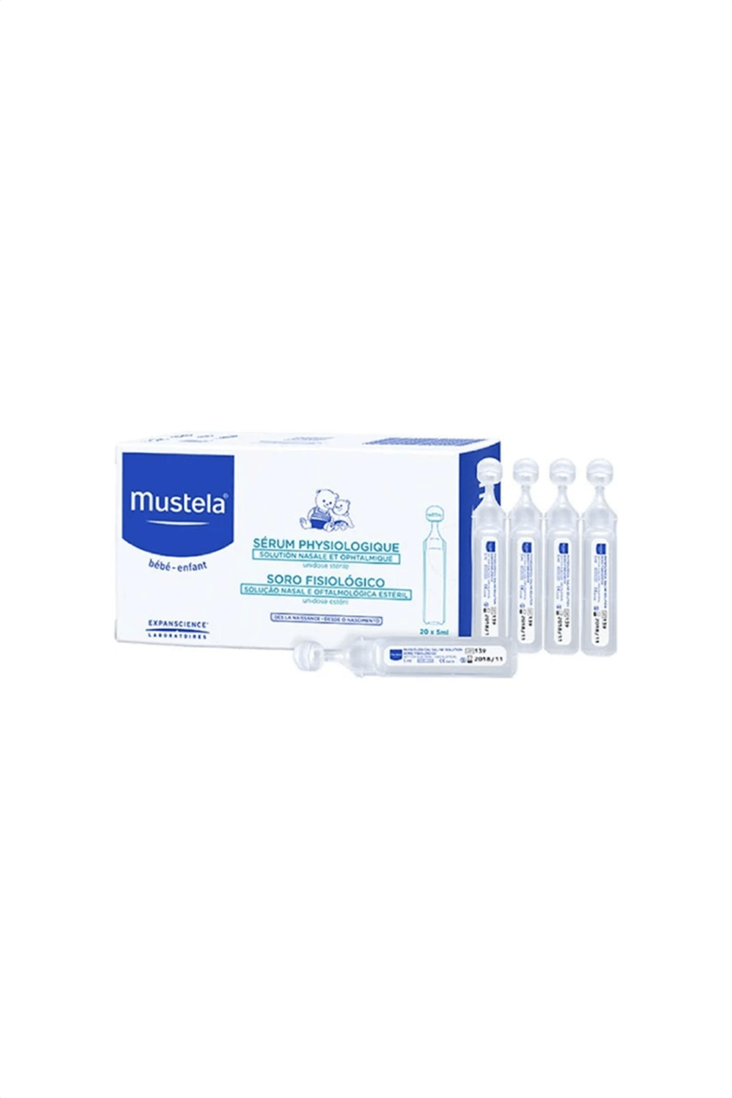 Mustela Physiological Saline Solution 20x5 ml - Serum Fizyolojik