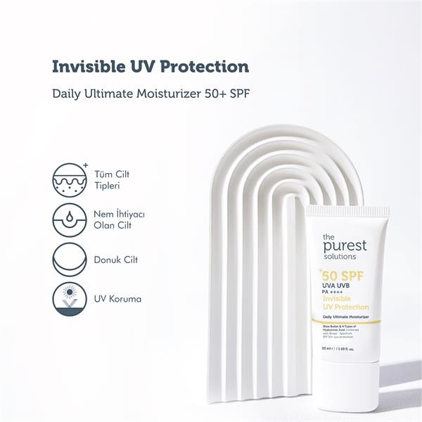 The Purest Solutions Invisible UV Protection Daily Intensive Moisturizer Spf 50+