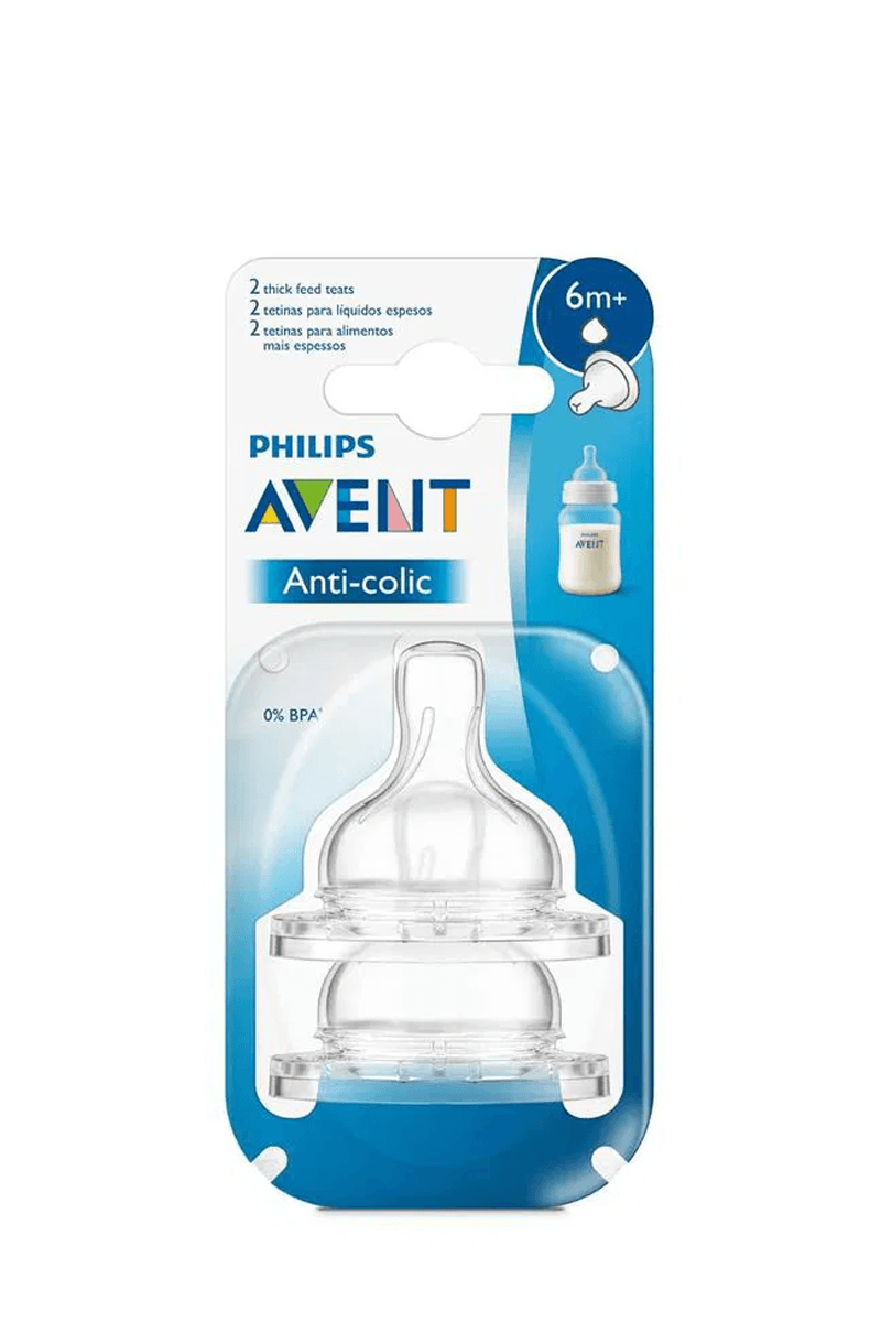 Philips Avent SCF 636/27 Biberon Emziği 2'li Hızlı Akış Y Kesik, 6 Ay+