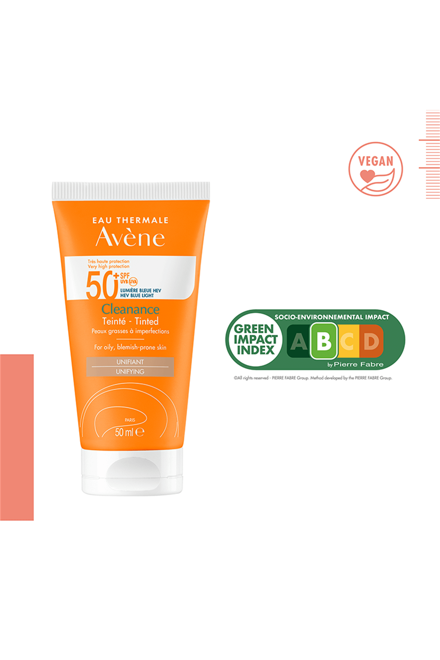 Avene Cleanance SPF50+ Renkli Güneş Kremi 50 ml