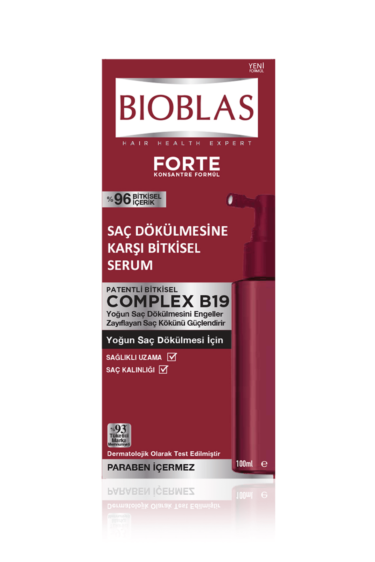 Bioblas Forte Complex B19 Saç Dökülmesine Karşı Bitkisel Serum 100 ml