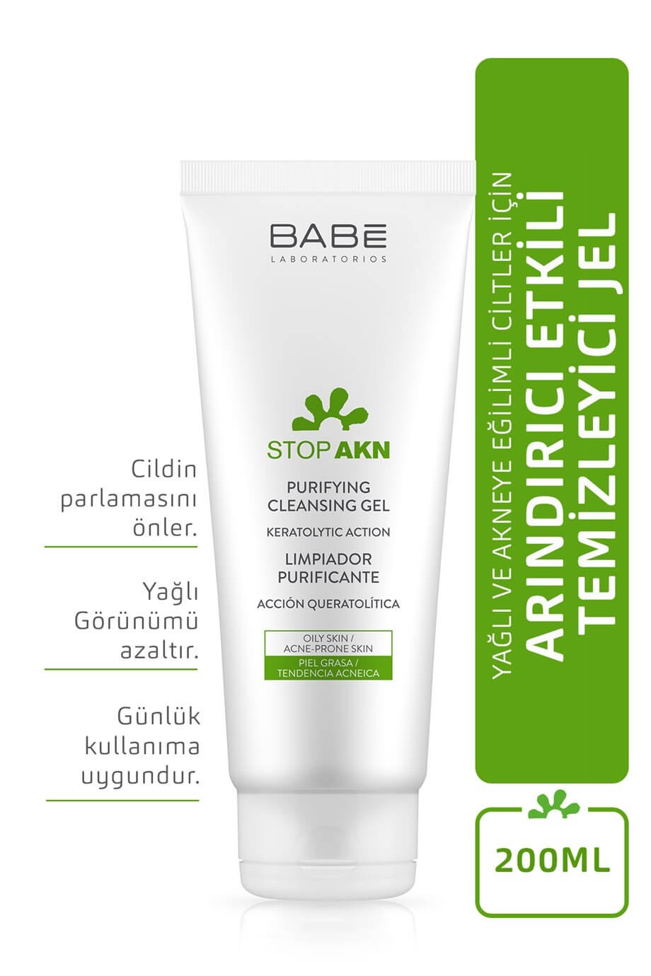 BABE Stop Akn Arındırıcı Yüz Temizleme Jeli 200 ml