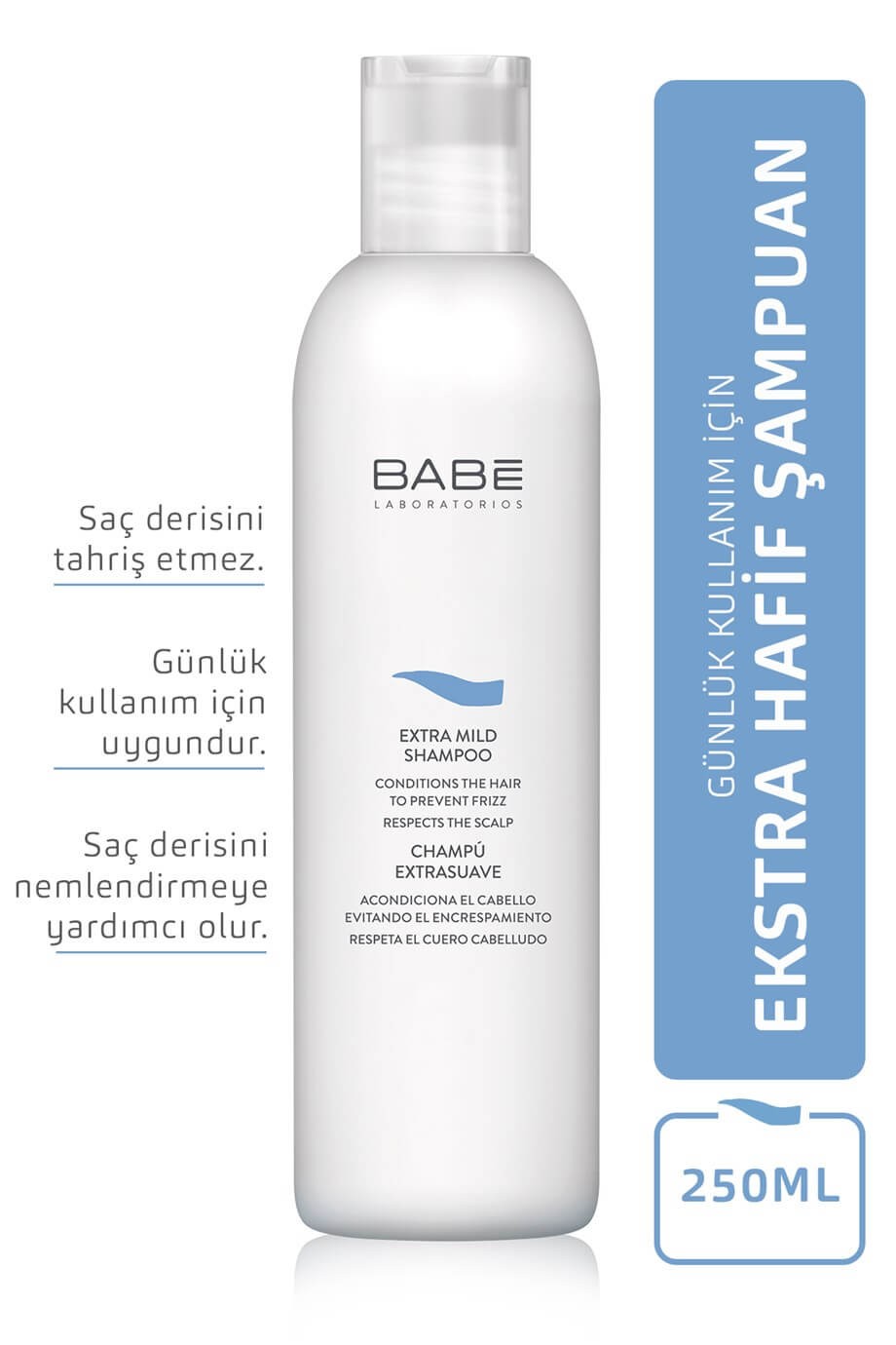 BABE Ekstra Yumusak Sampuan pH 5.5 - 250ml