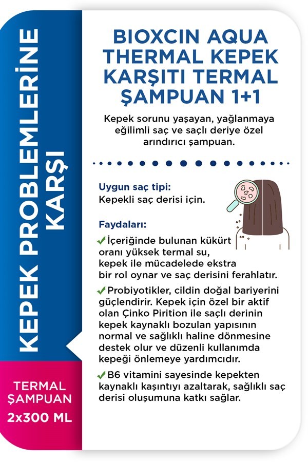 Bioxcin Aquathermal Kepek Şampuan 300 ml