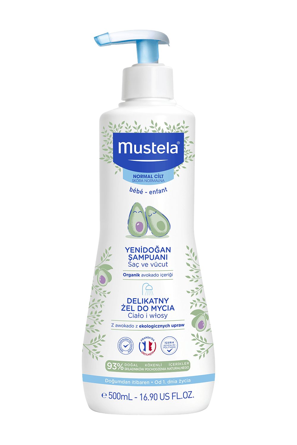 Mustela Gentle Cleansing Yenidoğan Bebek Şampuanı 500 ml