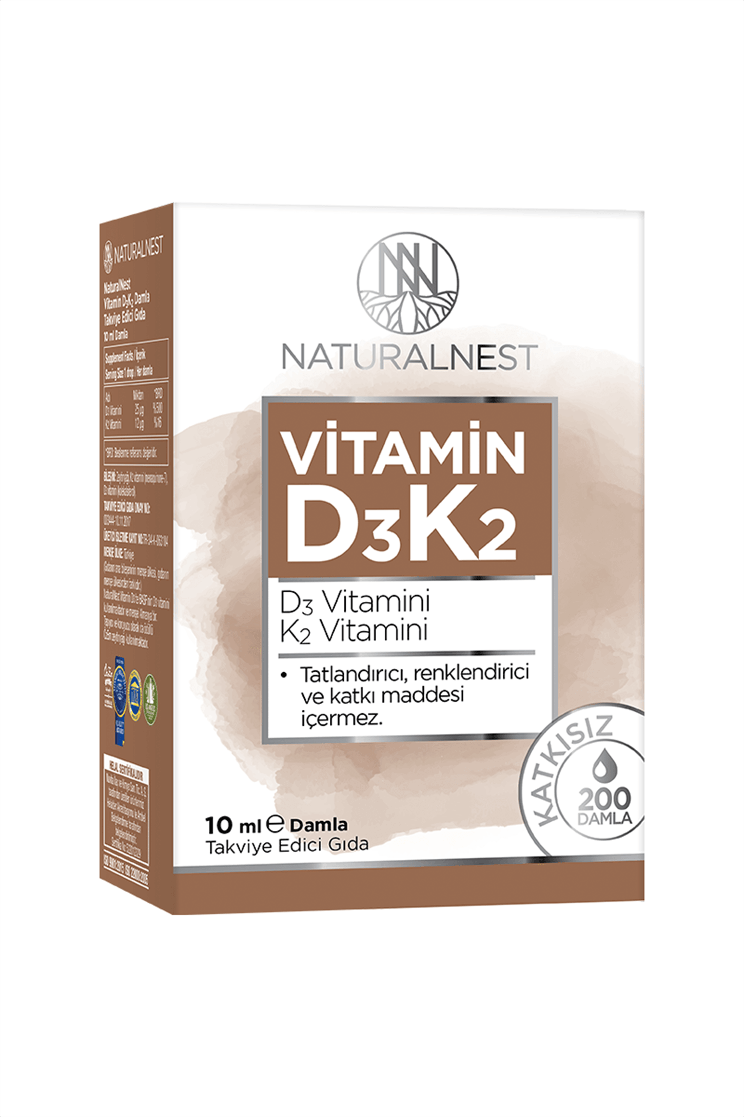 NaturalNest Vitamin D3K2 Damla 10 ml