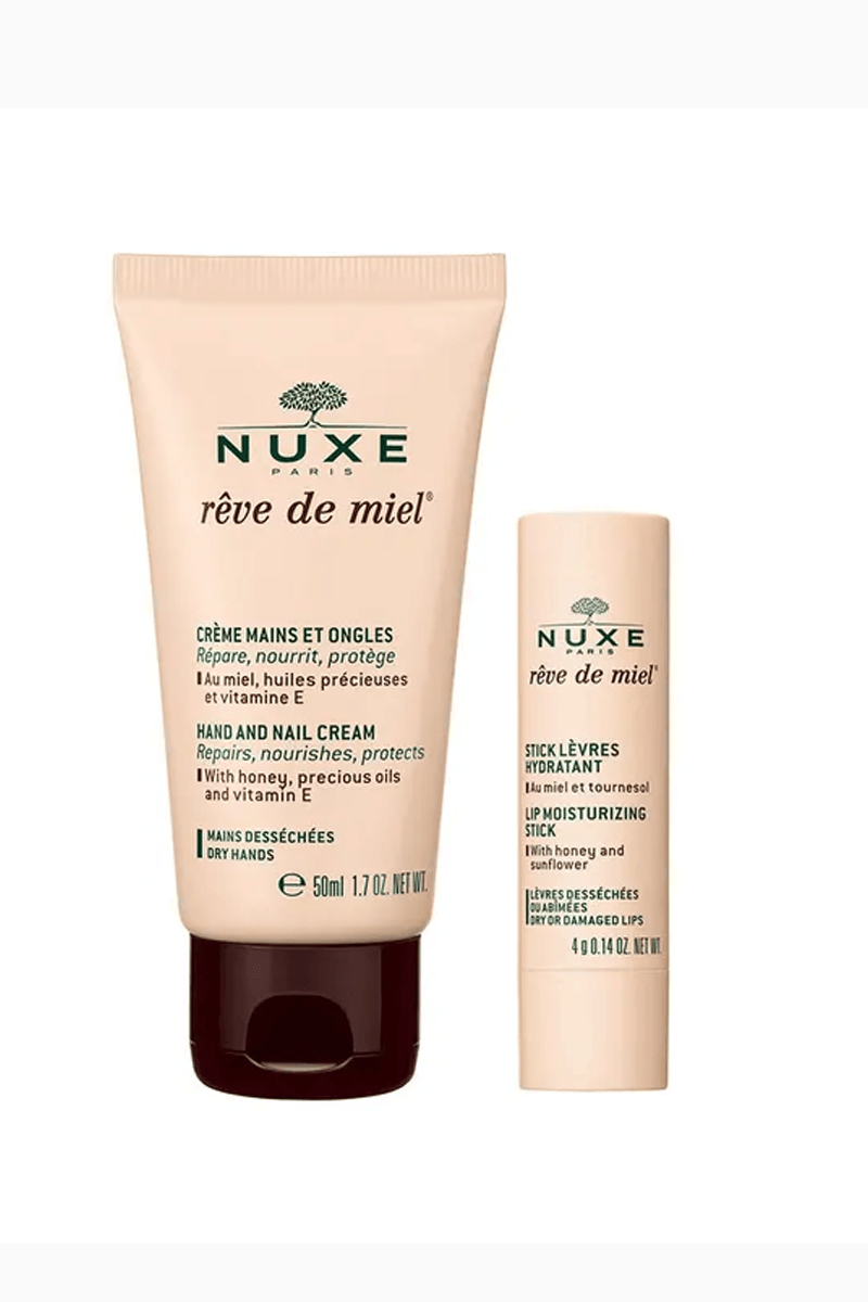 Nuxe Reve De Miel Hand And Nail Cream 30ml - Lip Stick Dudak Bakımı 4g