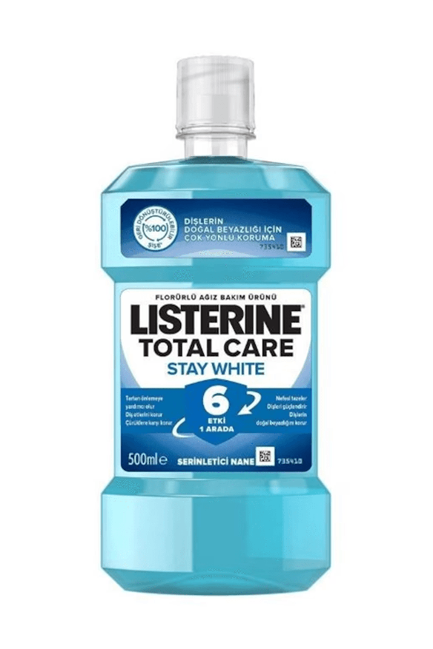 Listerine Total Care Stay White 250ml Serinletici Nane