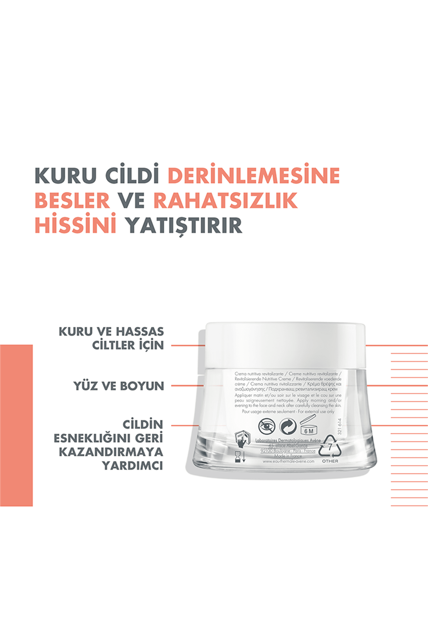 Avene Günlük Besleyici Bakım Kremi 50 ml