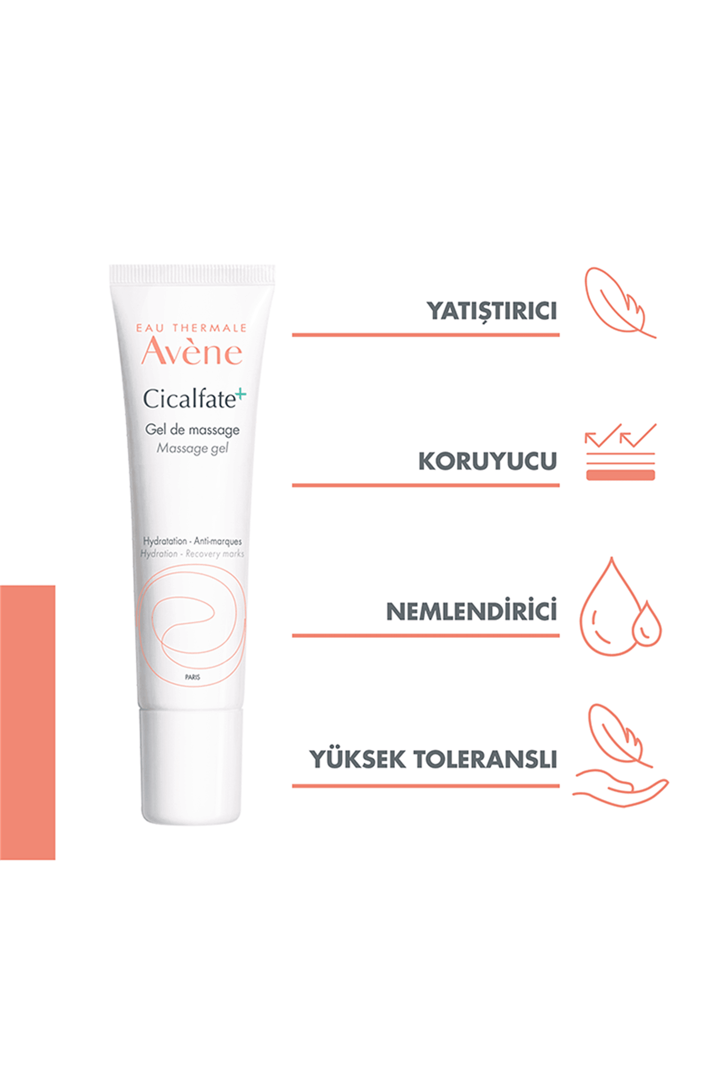 Avene Cicalfate + Nemlendirici Masaj Jeli 30 ml