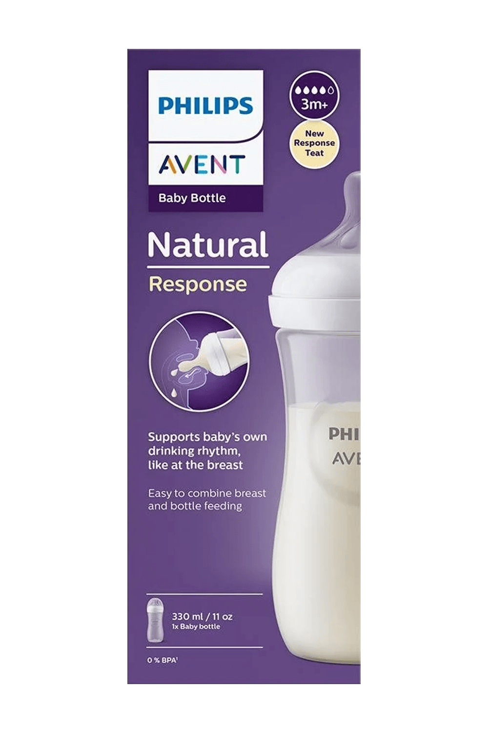 Philips Avent SCY906/01 Natural Response PP Biberon 330 ml