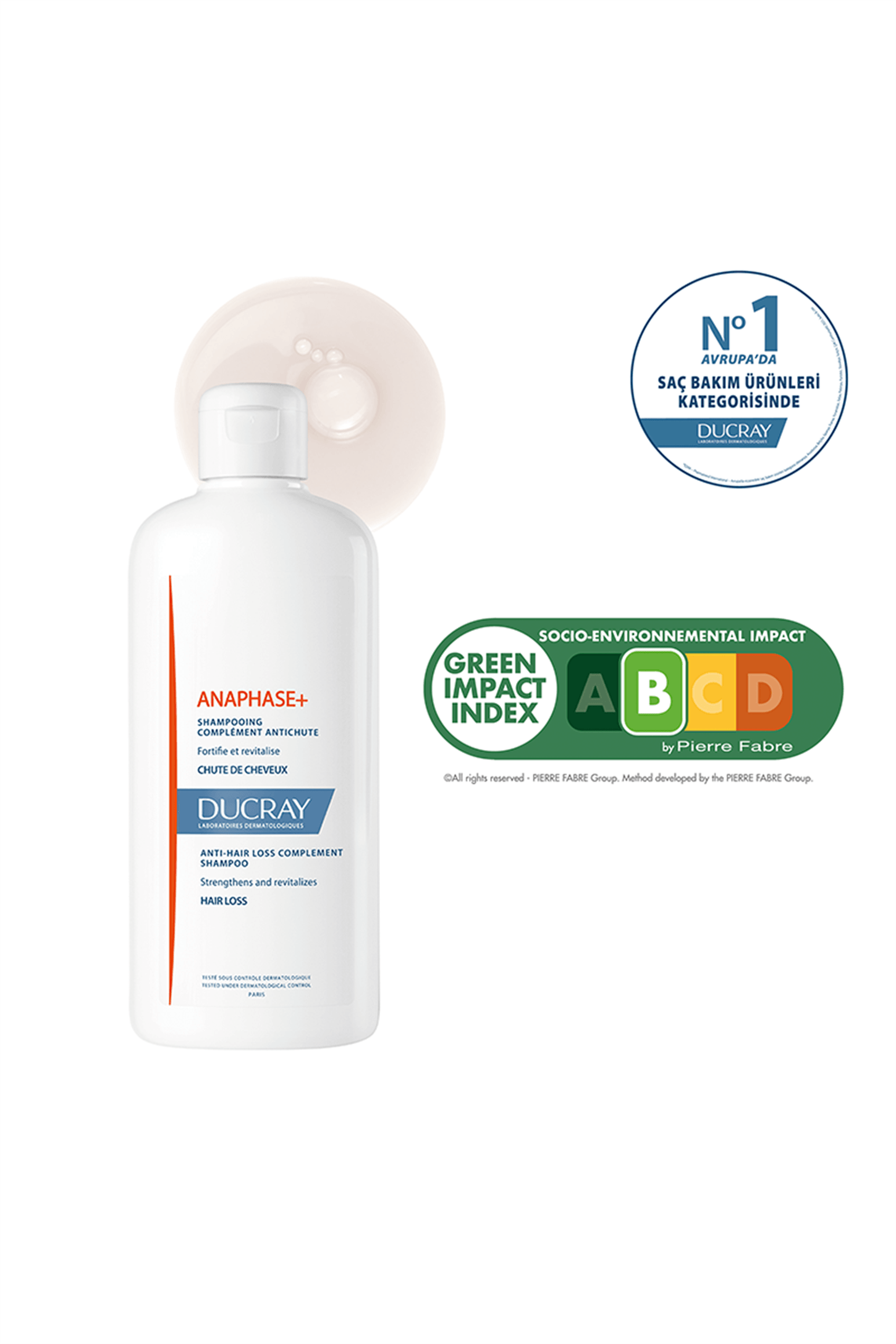 Ducray Anaphase + Dökülme Karşıtı Şampuan 400 ml