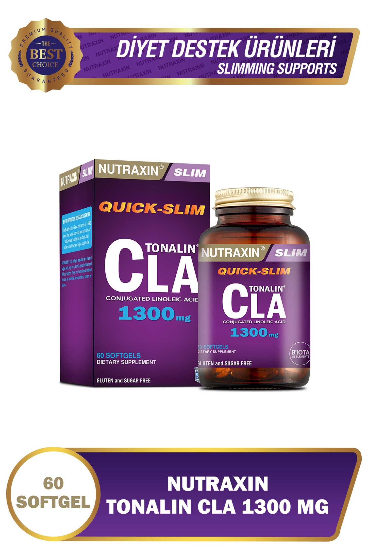 Nutraxin QS Tonalin CLA 1300 mg 60 Softgel