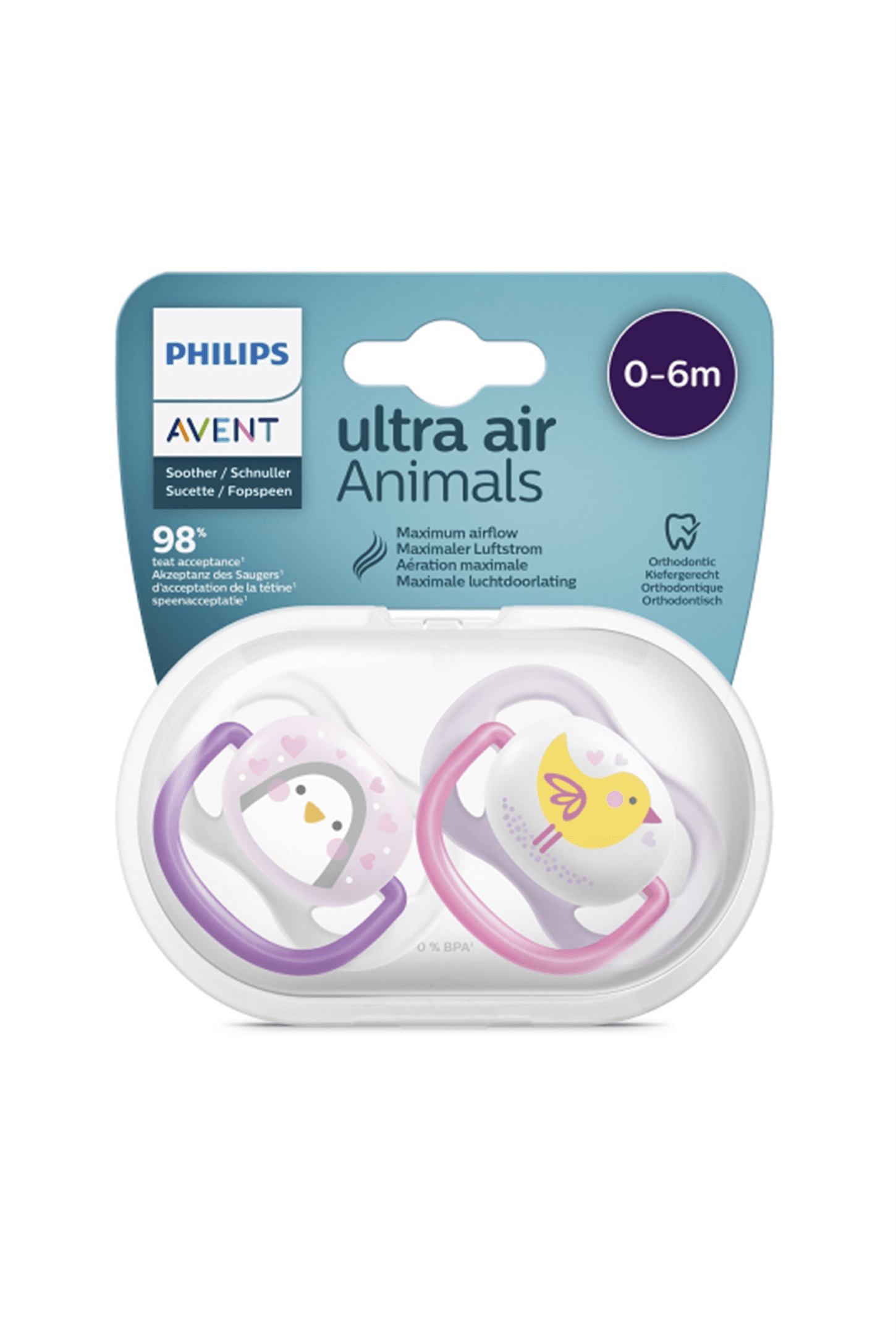 Philips Avent SCF 080/06 Ultra Air Emzik 0-6 Ay Kız