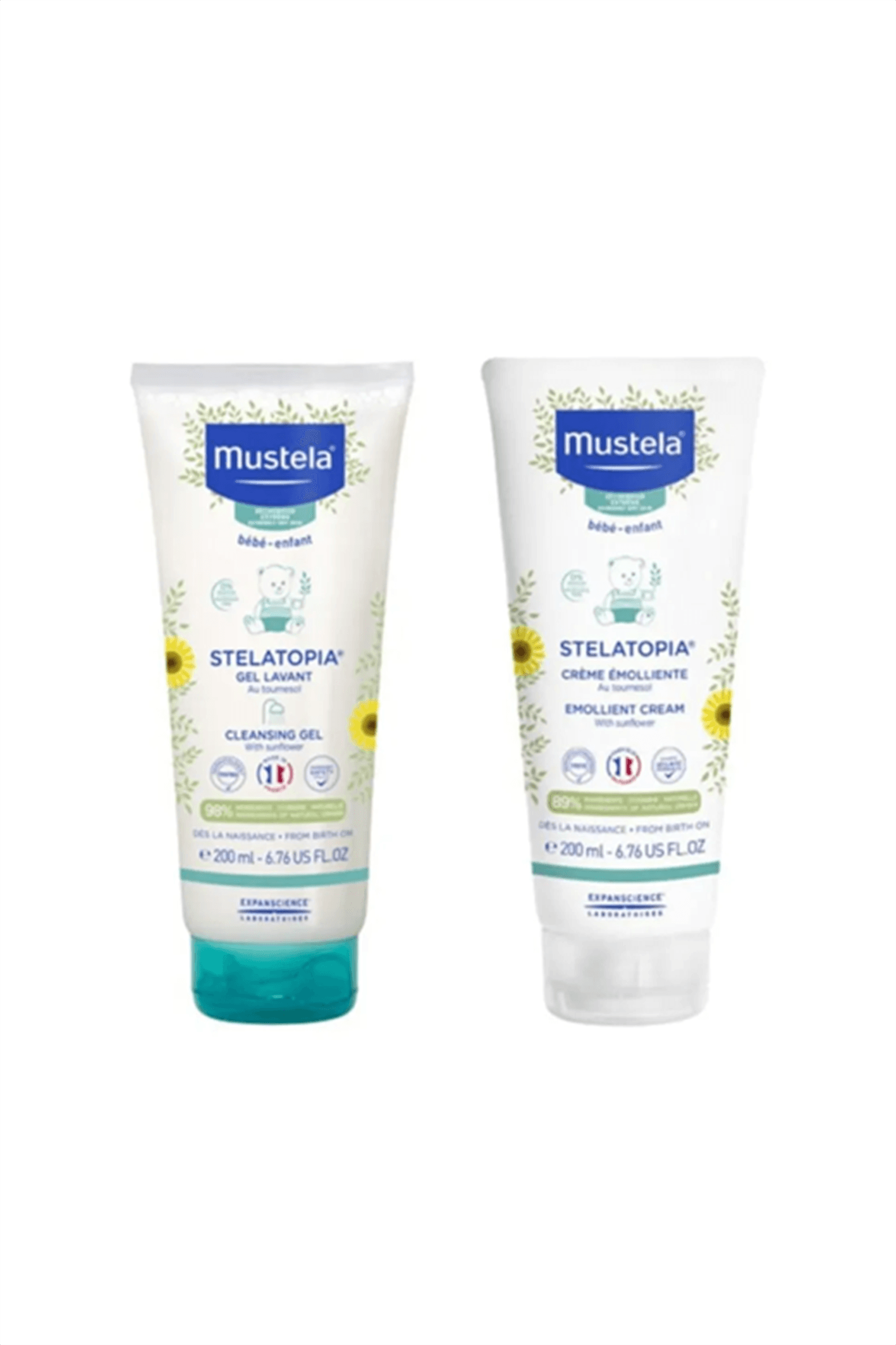 Mustela Stelatopia Emollient Cream 200ml + Jel Şampuan 200 ml