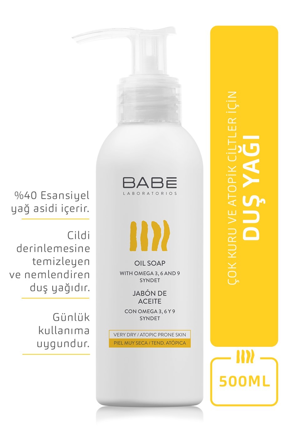 BABE Vücut Yıkama Yağı 500ml - Oil Soap