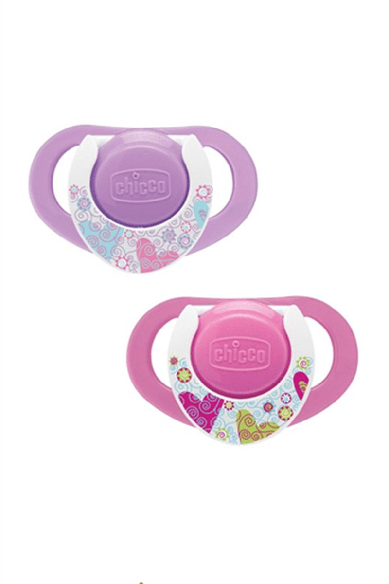 Chicco Physio Compact Silikon Emzik (6-12 Ay) 2'li - Kız