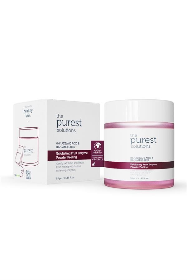 The Purest Solutions Fruit Enzyme Powder Exfoliator & Peeling  (0,6% Azelaic Acid & 0,6% Malic Acid)