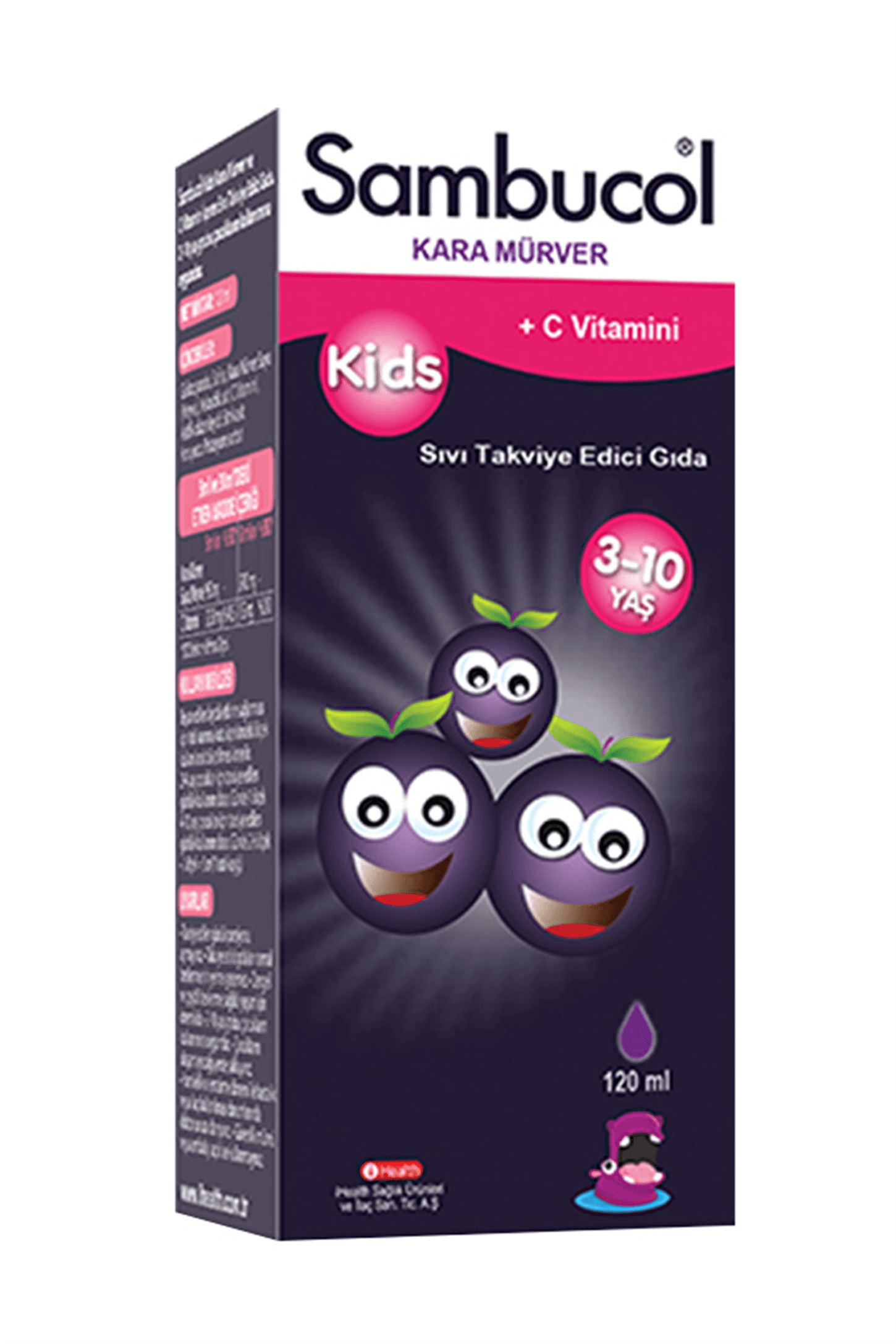 Sambucol Kids Kara Mürver Ekstresi Likit Şurup 120 ml