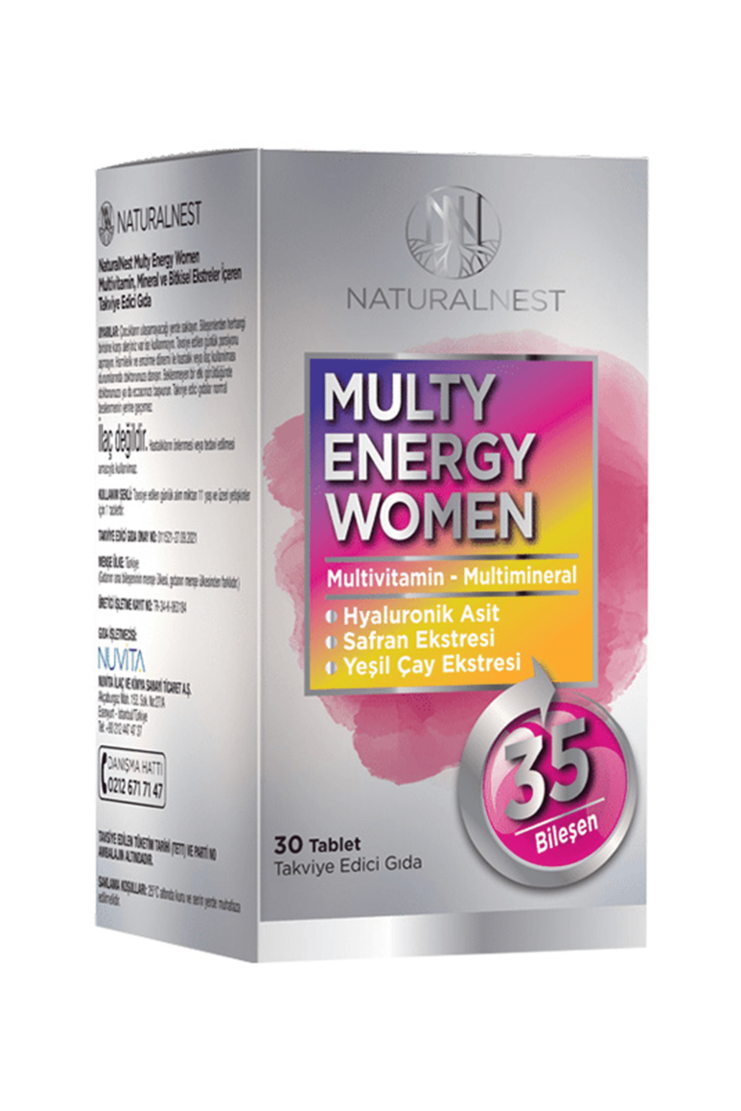 NaturalNest Multy Energy Women 30 Tablet