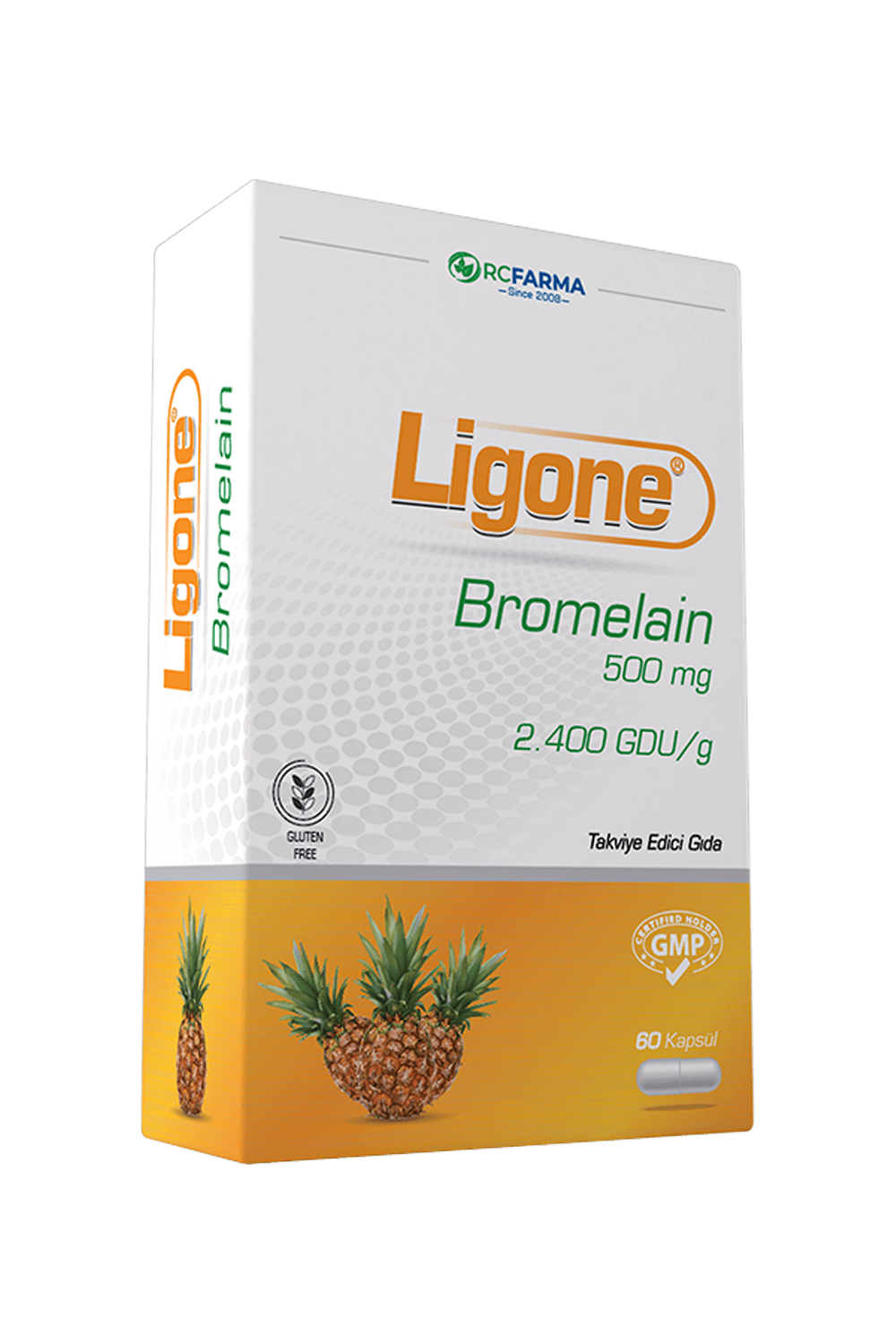 Ligone Bromelain 500 mg 60 Kapsül