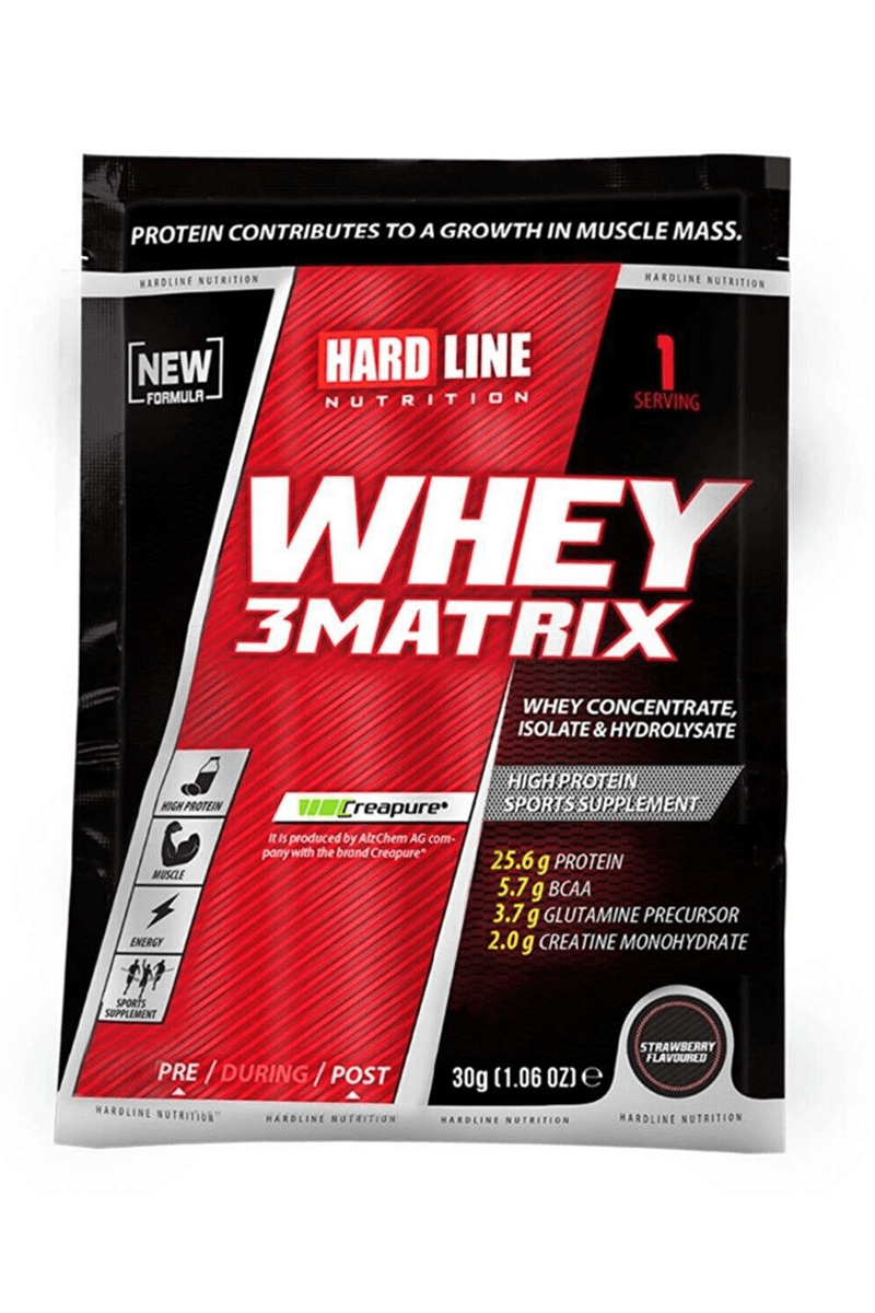 Hardline Whey 3MATRIX Çilekli Saşe 30 gr 1 Adet