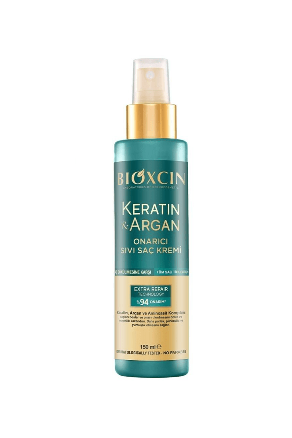 Bioxcin Keratin & Argan Onarıcı Sıvı Saç Bakım Kremi 150 ml