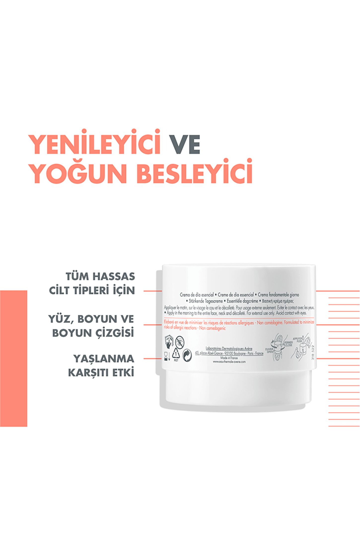 Avene DermAbsolu Canlandırıcı ve Sıkılaştırıcı Gece Bakım Balsamı 40 ml