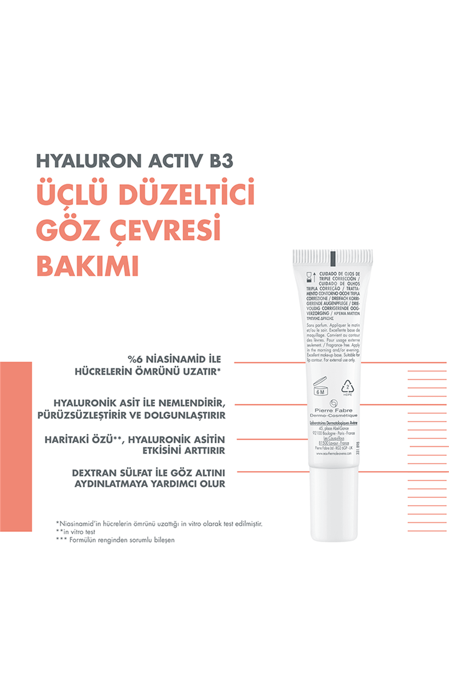 Avene Hyaluron Activ B3 Göz Çevresi Kremi 15 ml