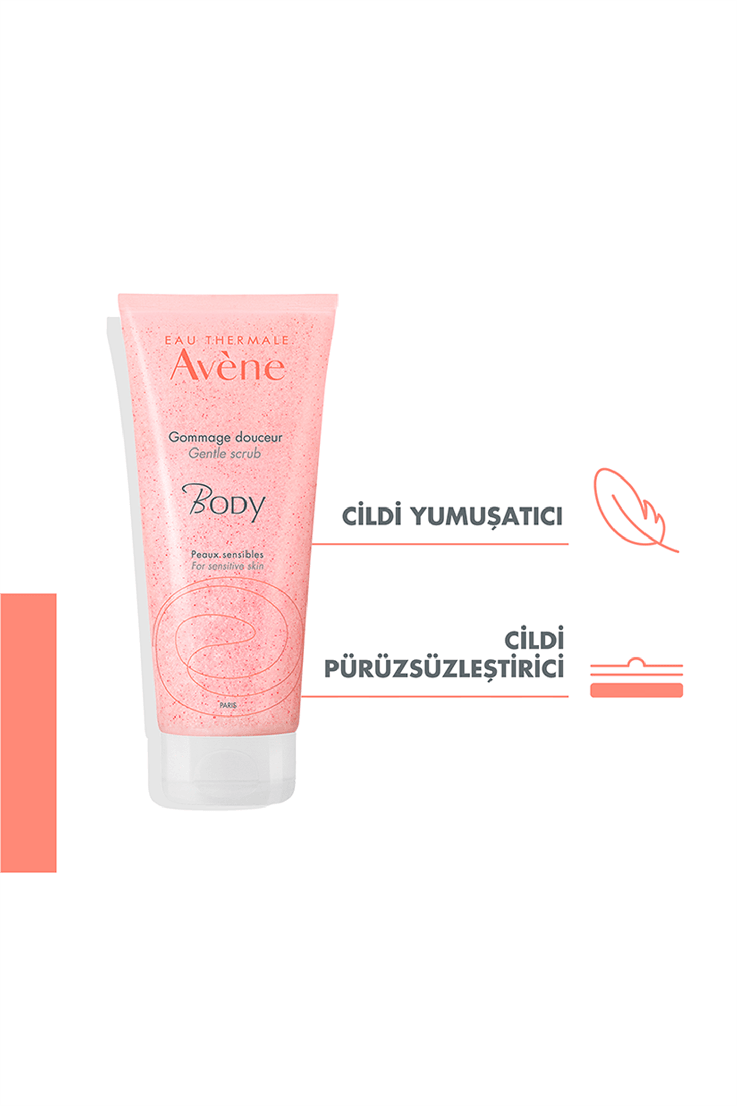 Avene Body Hassas Ciltler için Vücut Peeling 200 ml