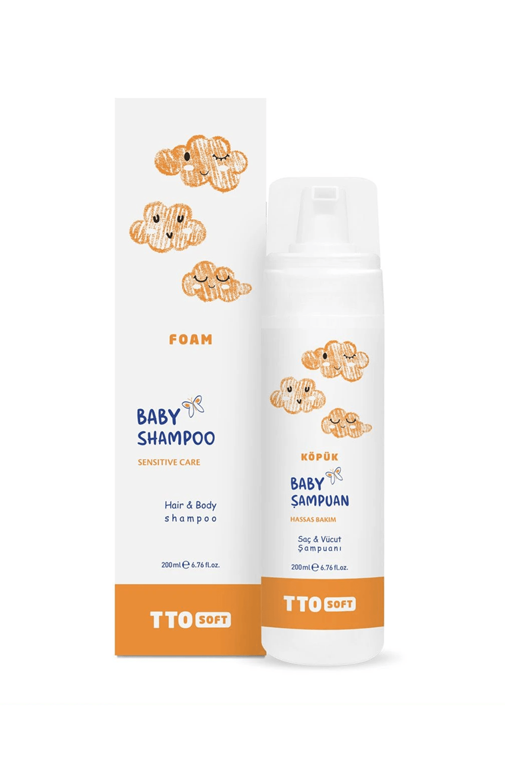TTO Soft Bebek Köpük Şampuanı 200 ml