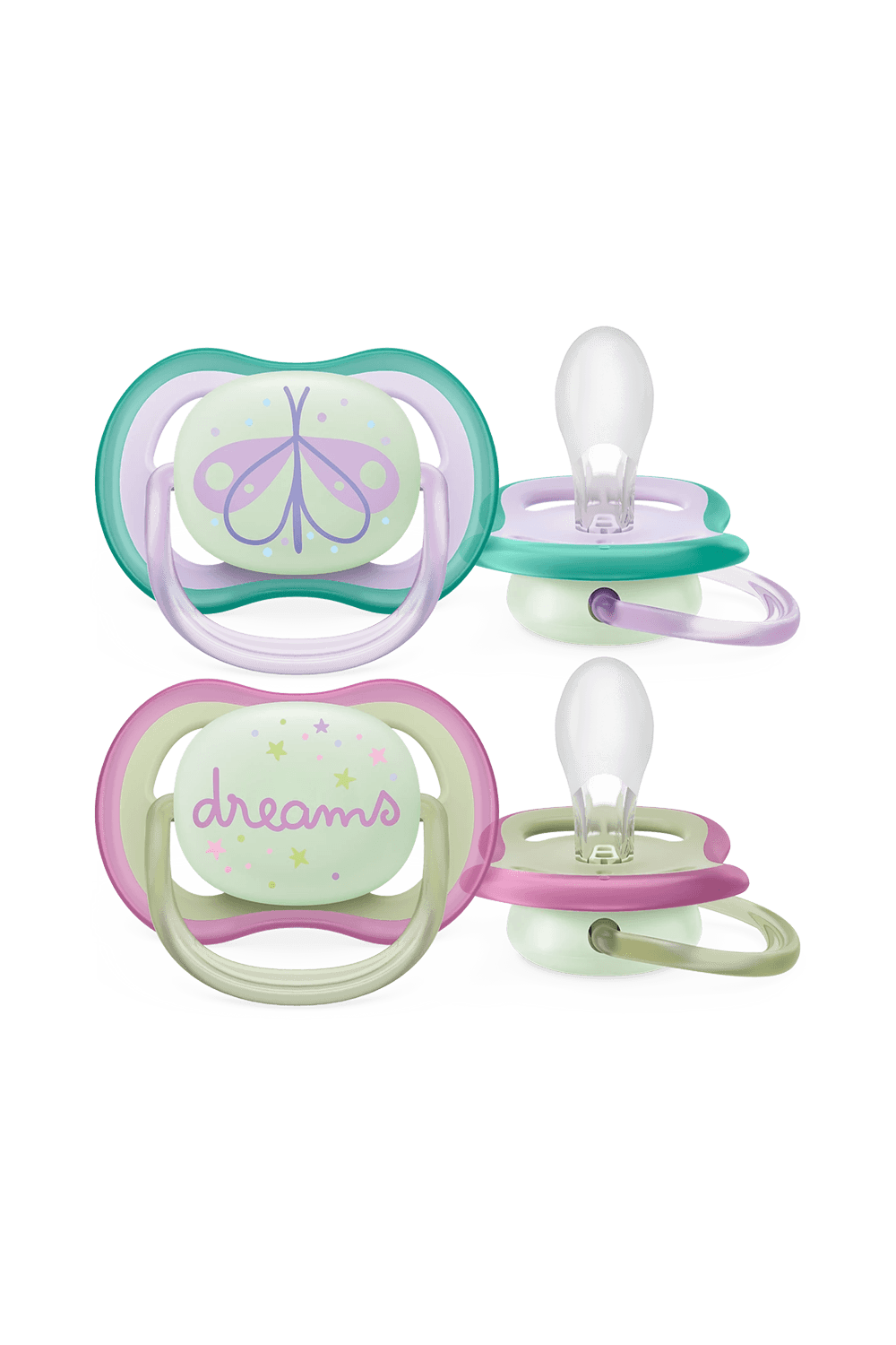 Philips Avent SCF376/19 Ultra Air Night 0-6 Ay 2'li Kız Emzik