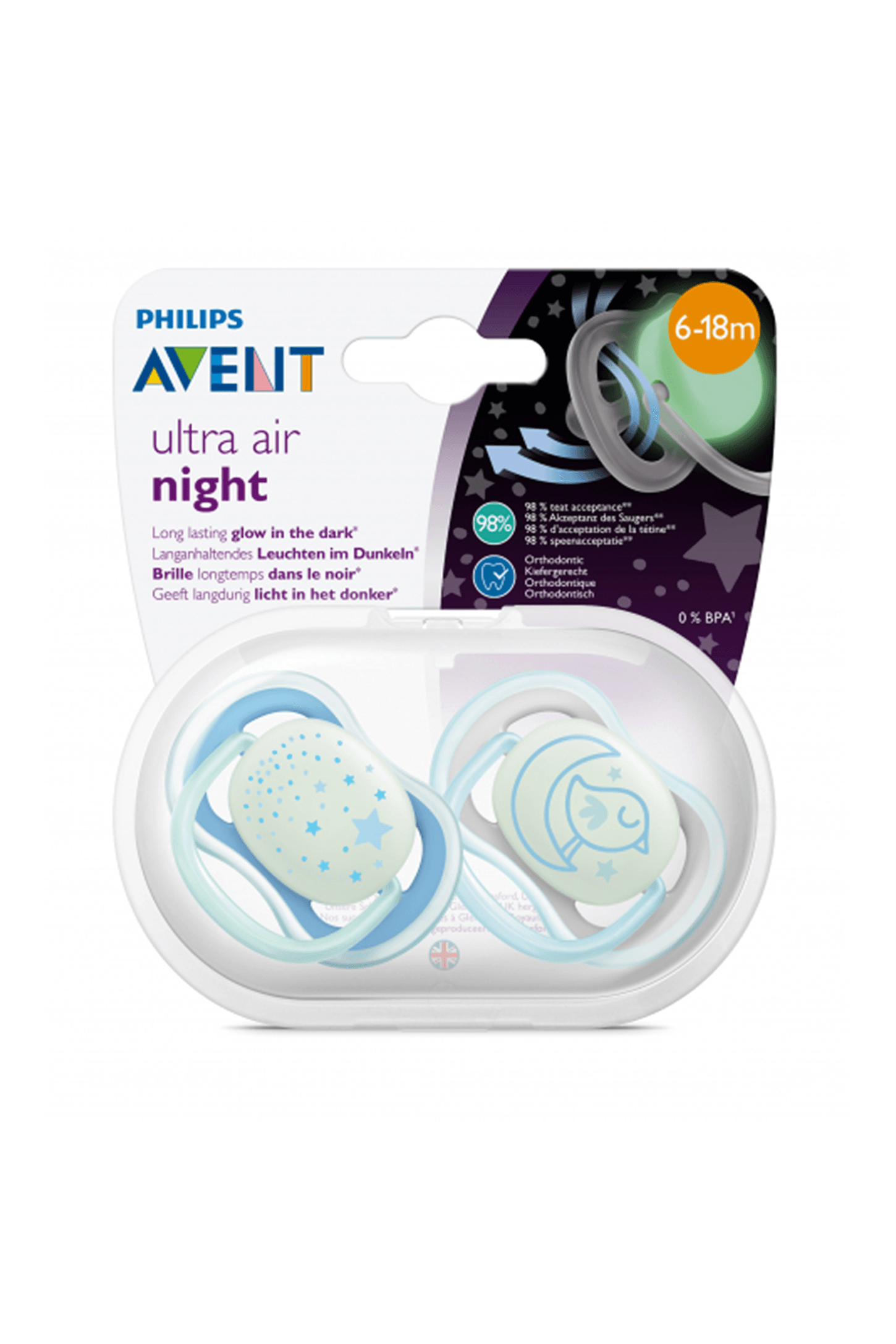 Philips Avent SCF 376/21  Ultra Air Emzik 6-18 Ay Erkek