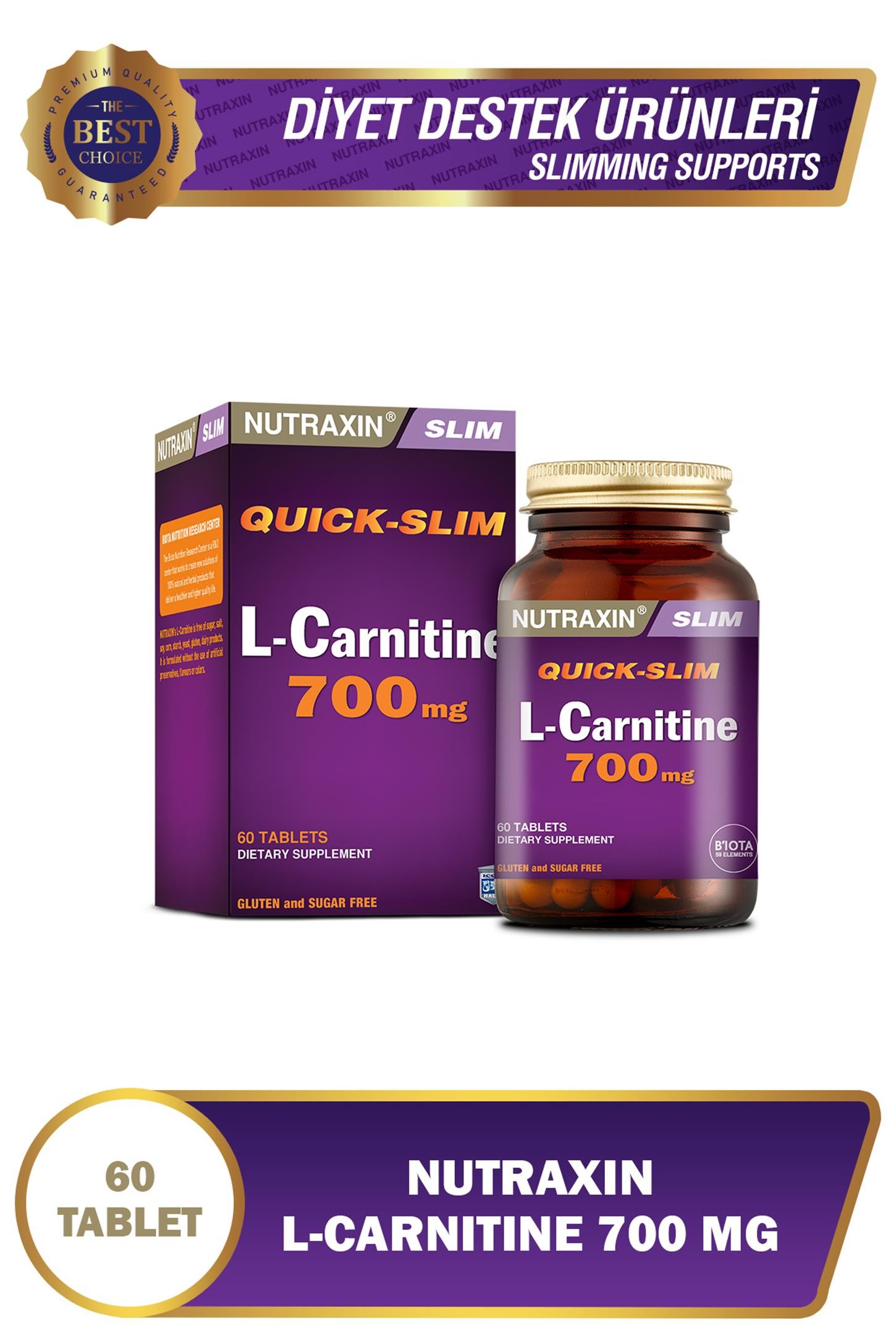 Nutraxin QS L-Carnitine 700 mg 60 Tablet