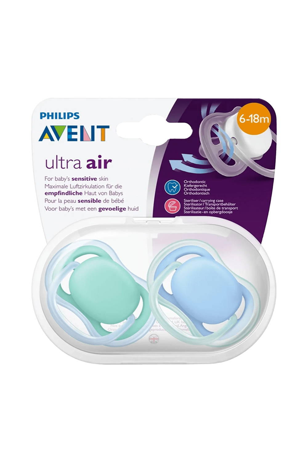 Philips Avent SCF 244/22 Ultra Air 6-18 Ay 2'Li Emzik Erkek