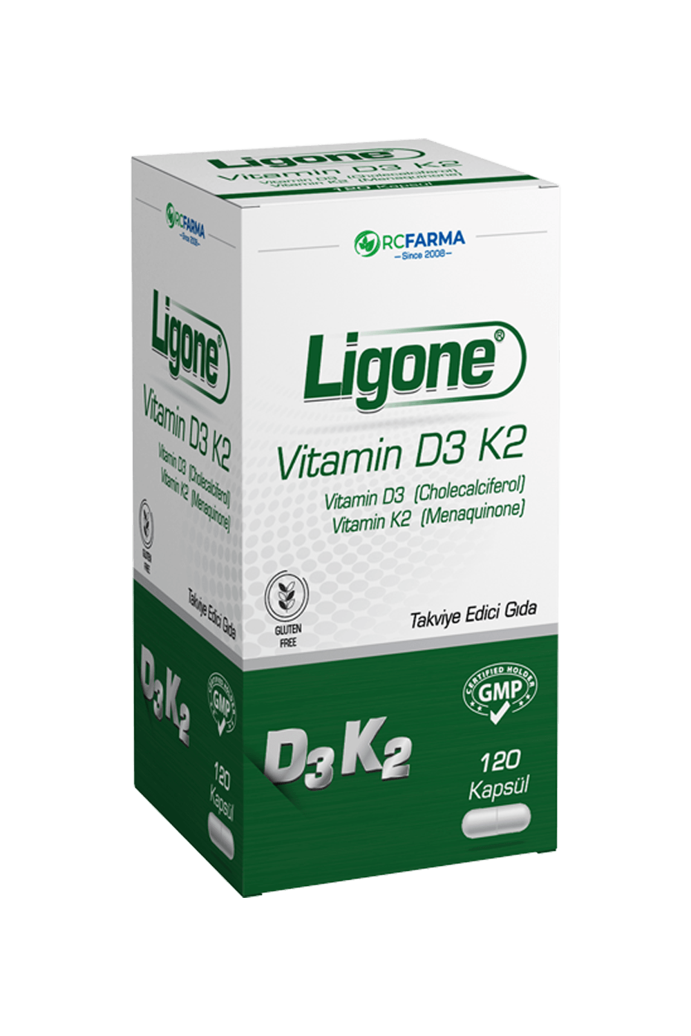 Ligone Vitamin D3 K2 120 Kapsül