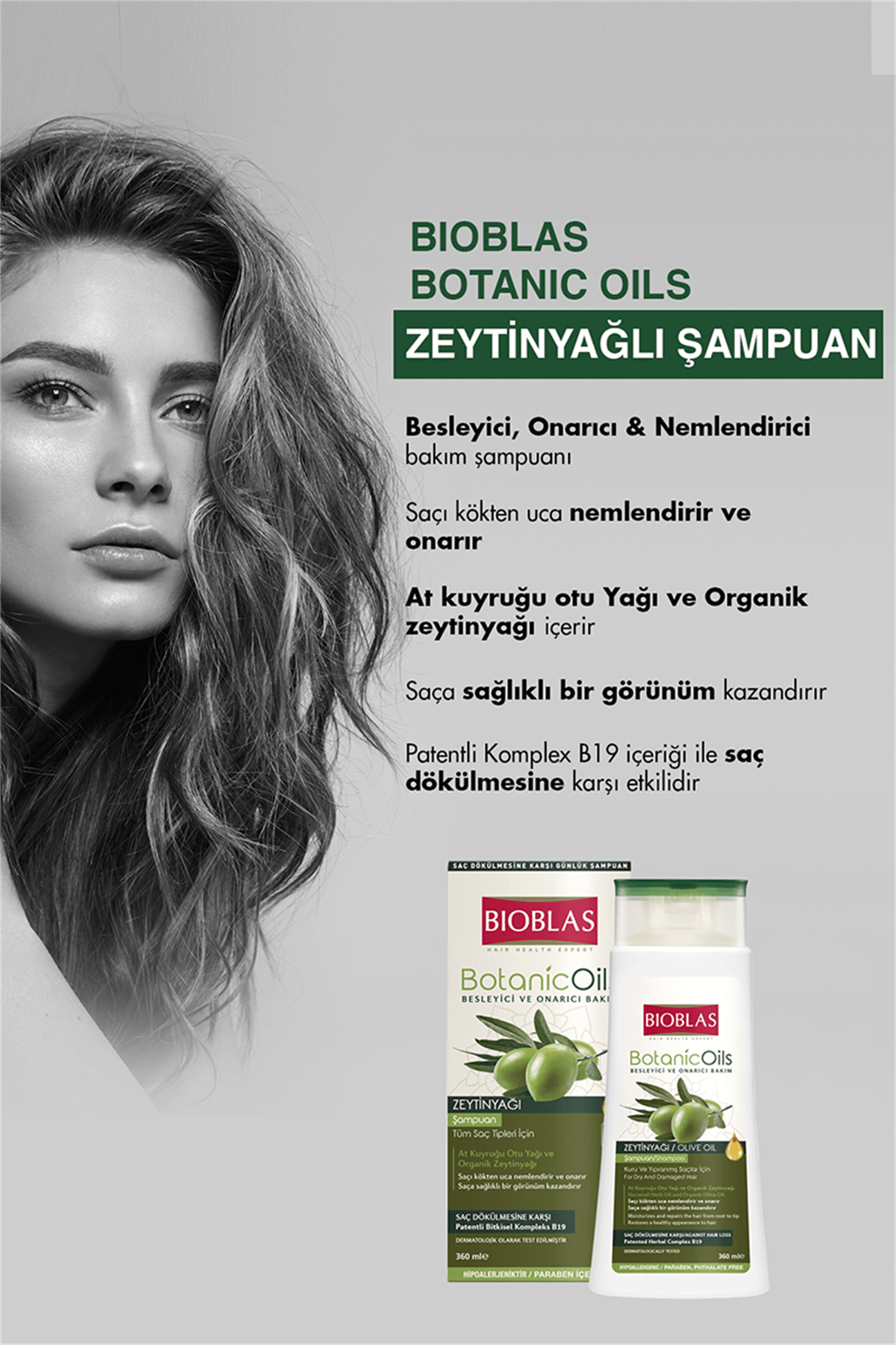 Bioblas Botanic Oils Zeytin Yağı Şampuan 360 ml