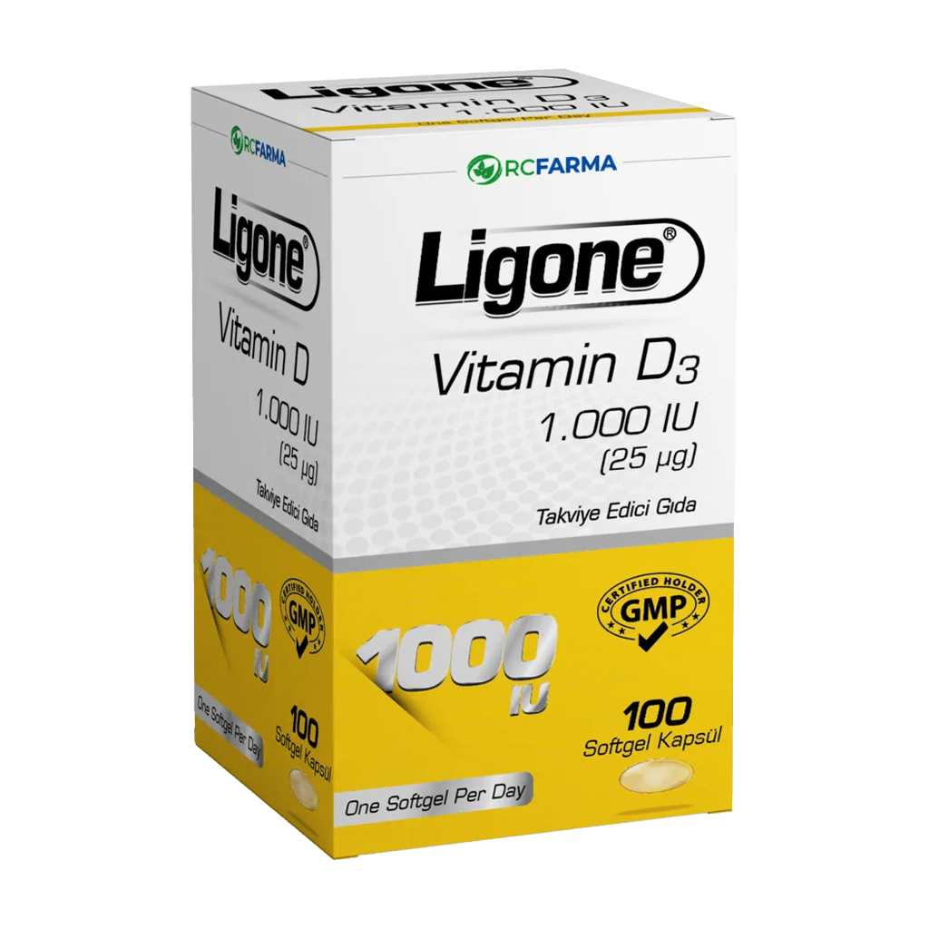 Ligone Vitamin D3 1.000 IU 100 Softgel