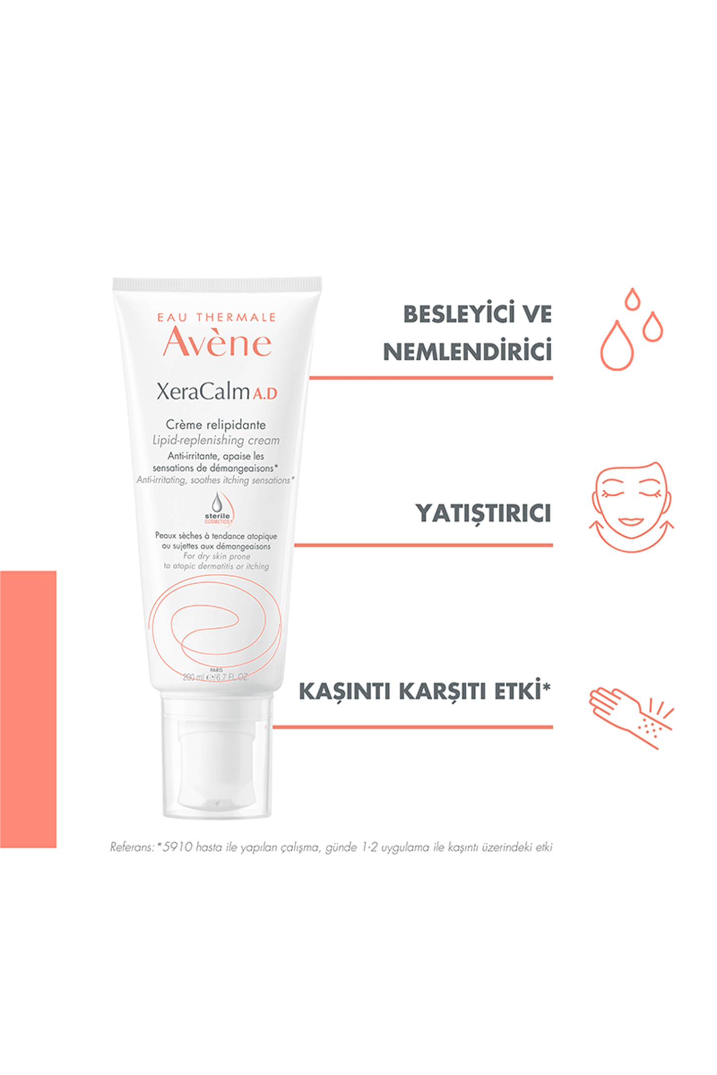 Avene XeraCalm A.D Lipid-Replenishing Cream 200 ml