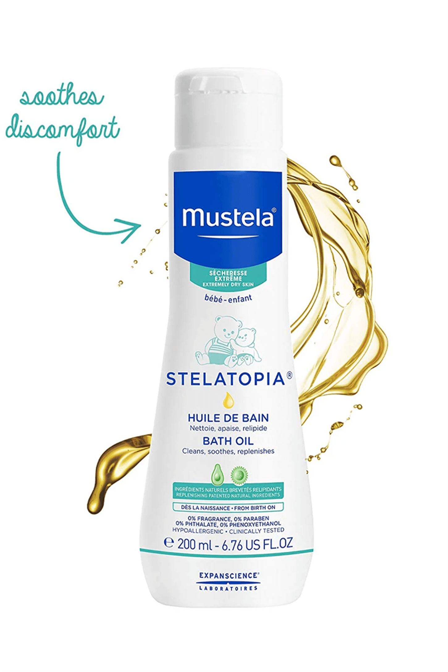 Mustela Stelaptopia Bath Oil 200 ml