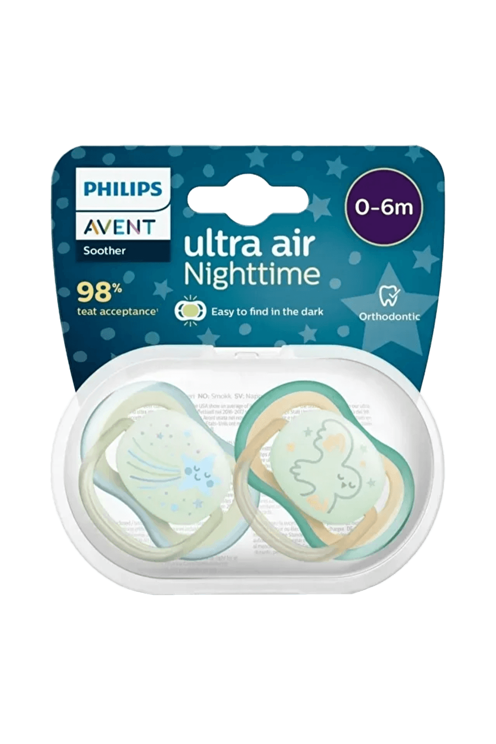Philips Avent SCF376/18 Ultra Air Night 0-6 Ay 2'li Erkek Emzik
