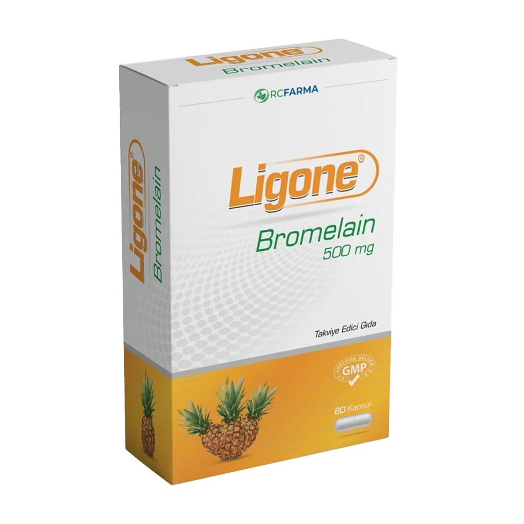 Ligone Bromelain 500 mg 60 Kapsül