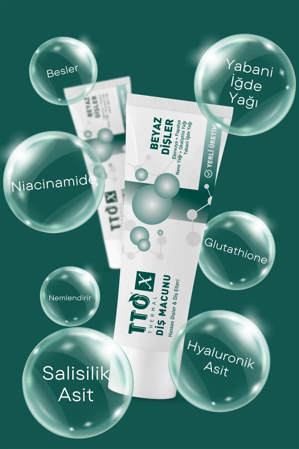 TTO X Beyazlatıcı Diş Macunu – Doğal Bitkisel Formül 75 ml