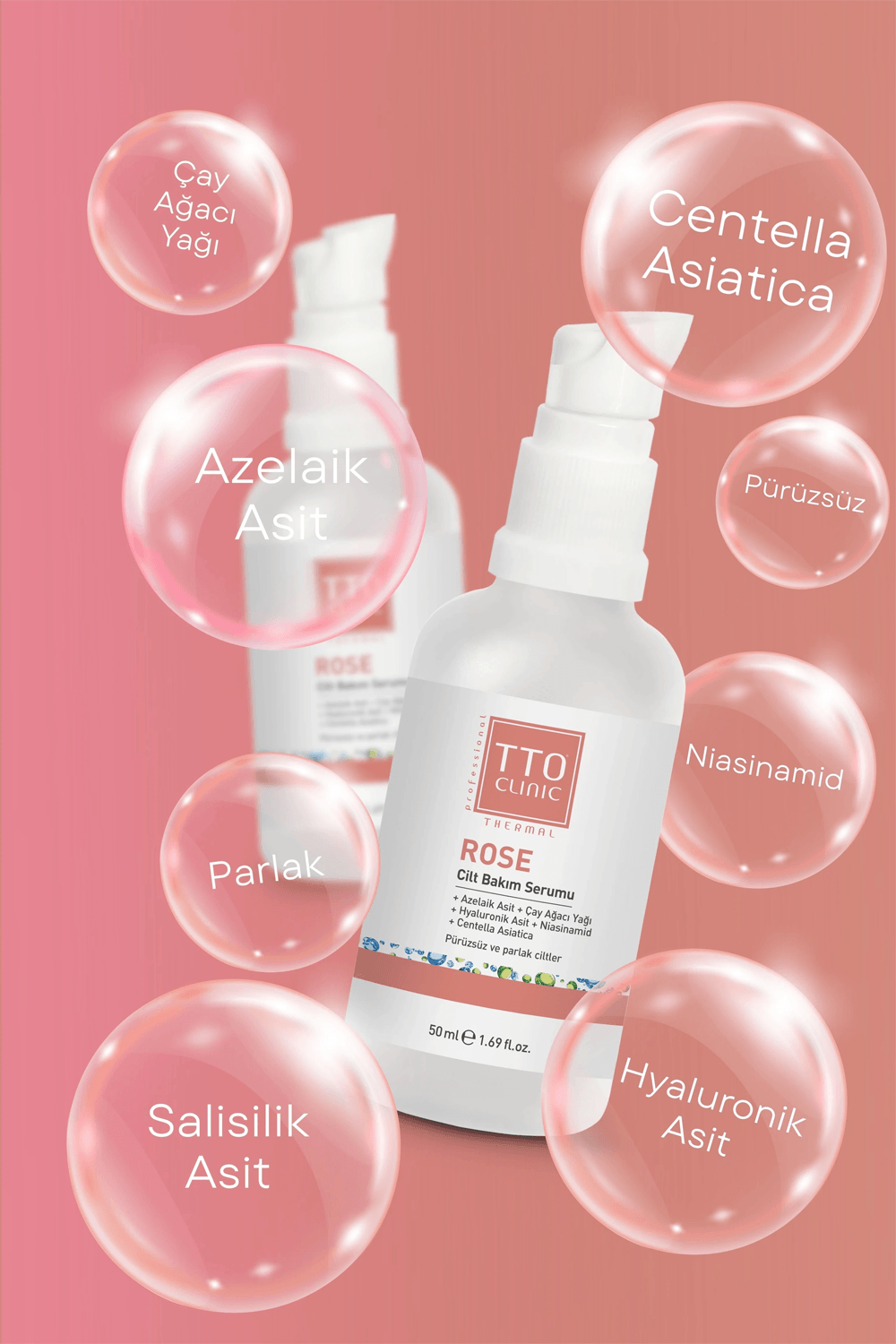 TTO Clinic Rose Cilt Bakım Serumu 50 ml