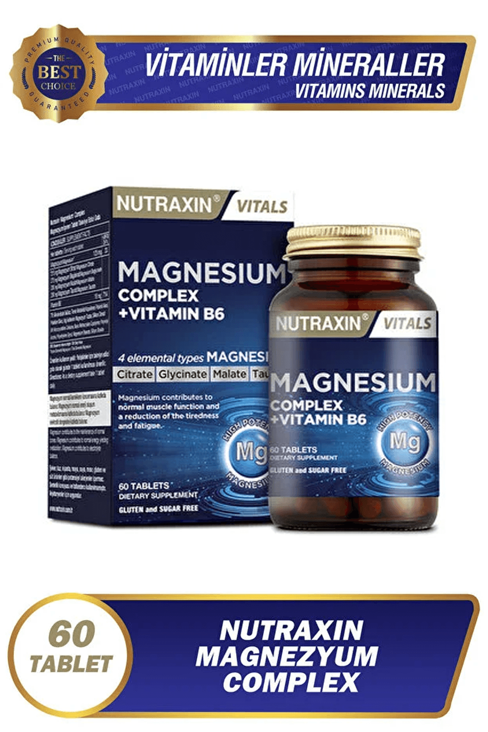 Nutraxin Magnesium Complex 60 Tablet