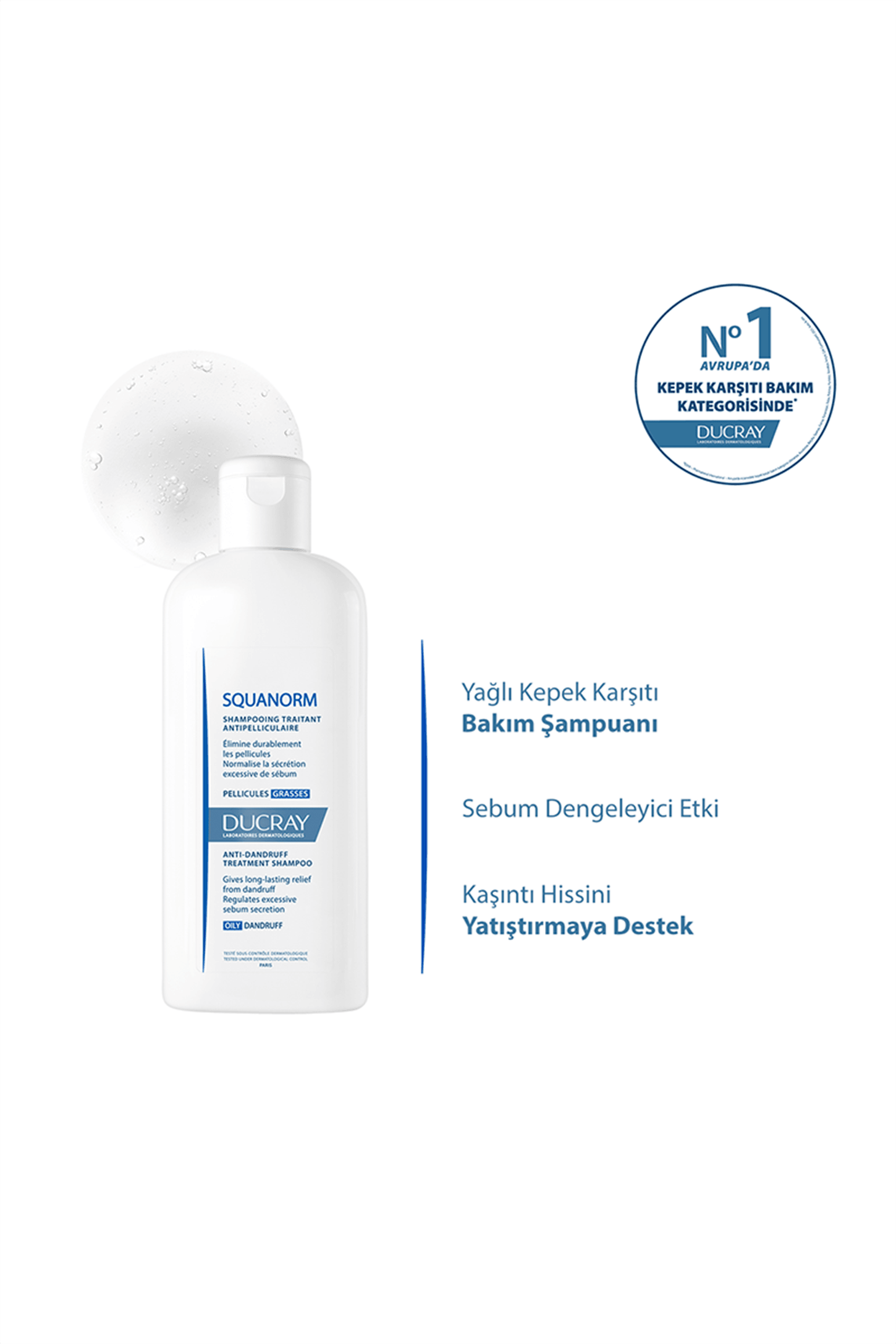 Ducray SQUANORM Yağlı Kepek Şamp. 200 ml