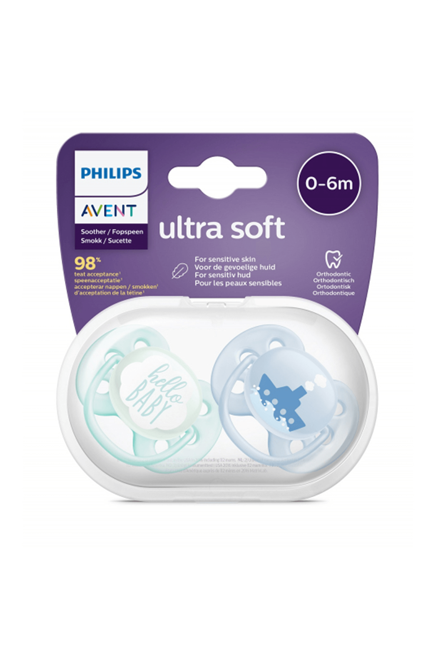 Philips Avent SCF 222/01 Ultra soft emzik 0-6 Ay Erkek