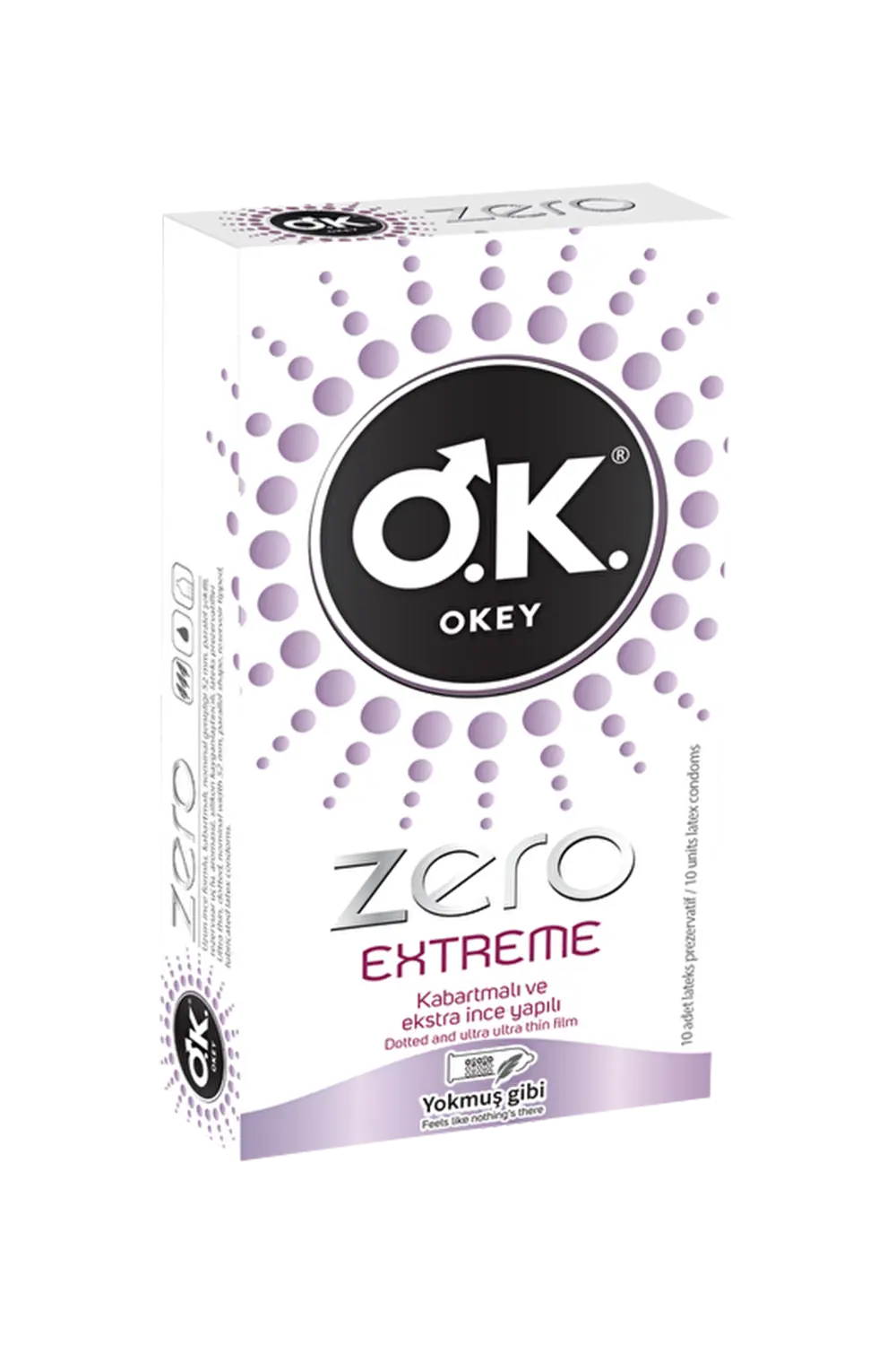 OKEY ZERO EXTREME KABARTMALI VE EKSTRA İNCE YAPILI 10ADET