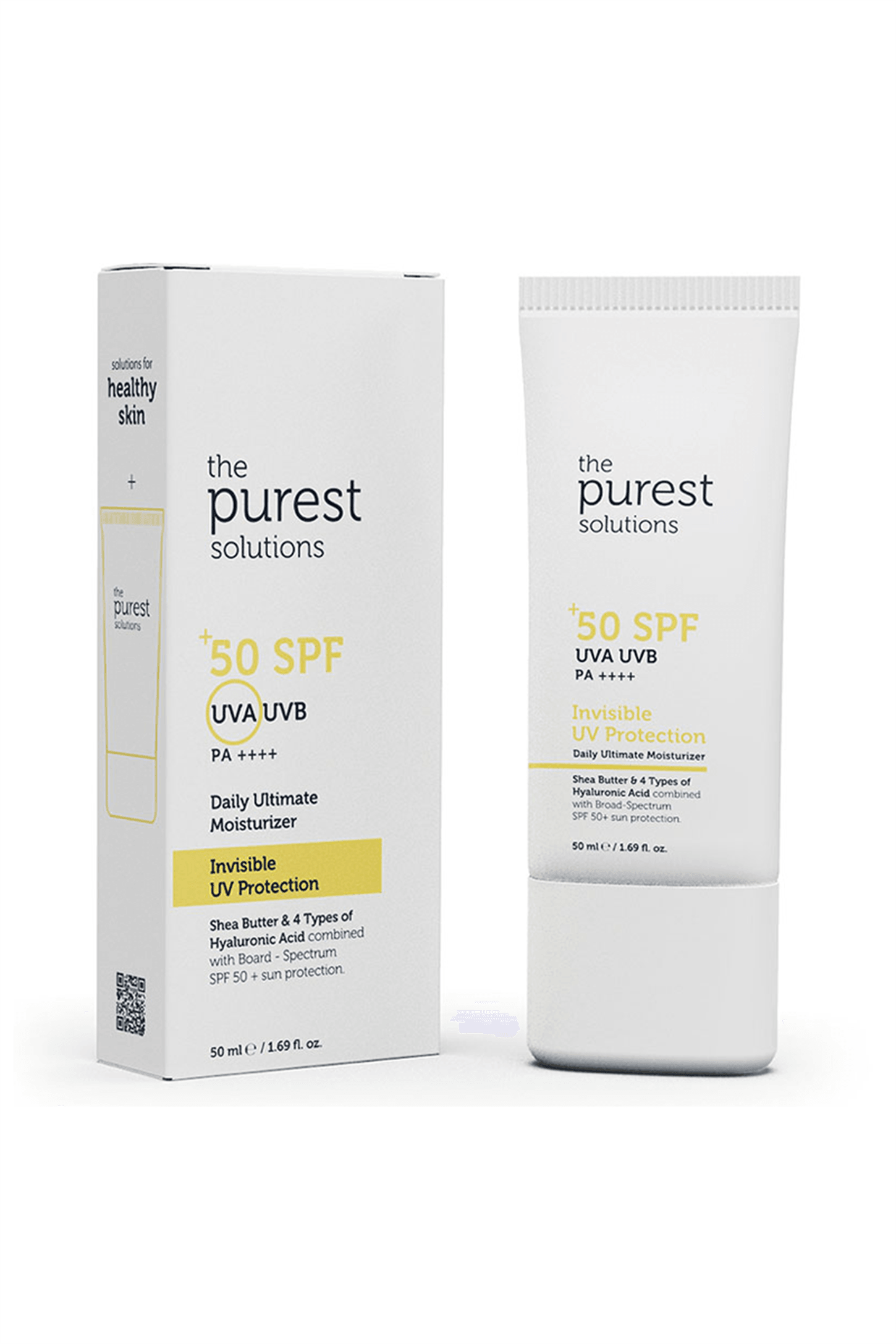 The Purest Solutions Invisible UV Protection Daily Intensive Moisturizer Spf 50+